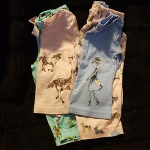 2 pair of girls pajamas